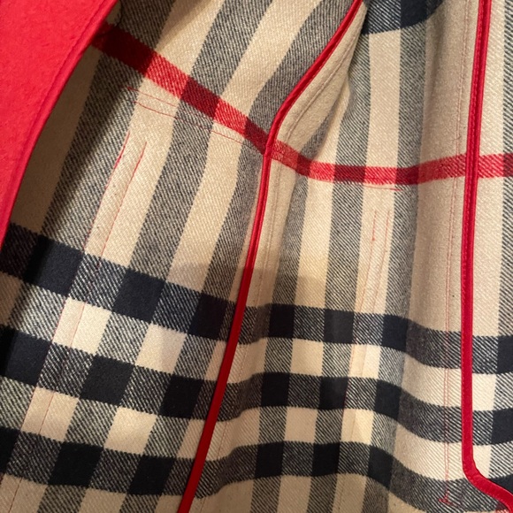 Burberry Brit Red Pea coat - Picture 6 of 11